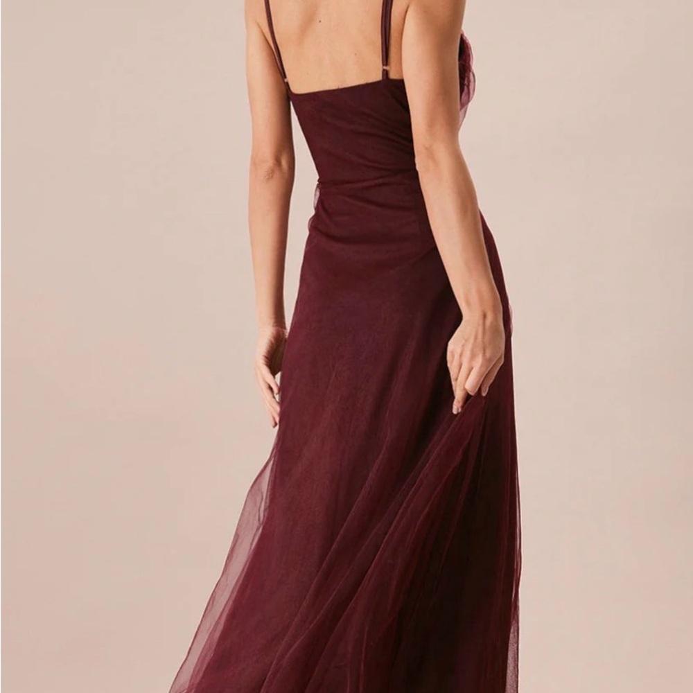 RIHOAS Strapless Burgundy Dress - Picture 3 of 4